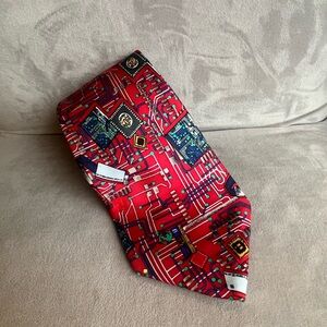 Vintage Mens Silk Tie Created for Smithsonian Institution‎